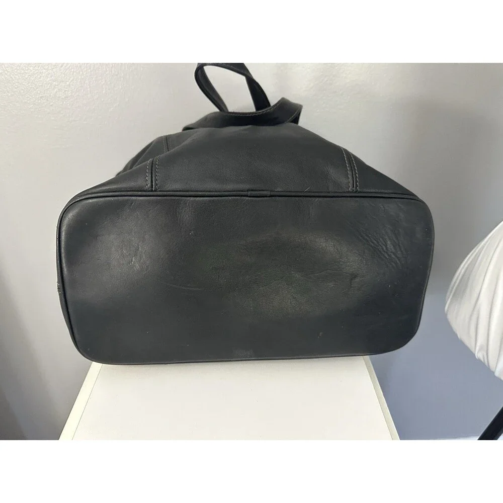 RARE Coach Vintage Italy XL Hobo Bucket Bag Matte Leather Tote Shoulder Bag 3188
